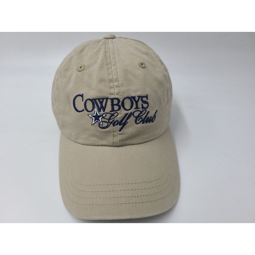 Dallas Cowboys Golf Club Imperial Strapback Adjustable Hat Cap Cotton NFL Beige
